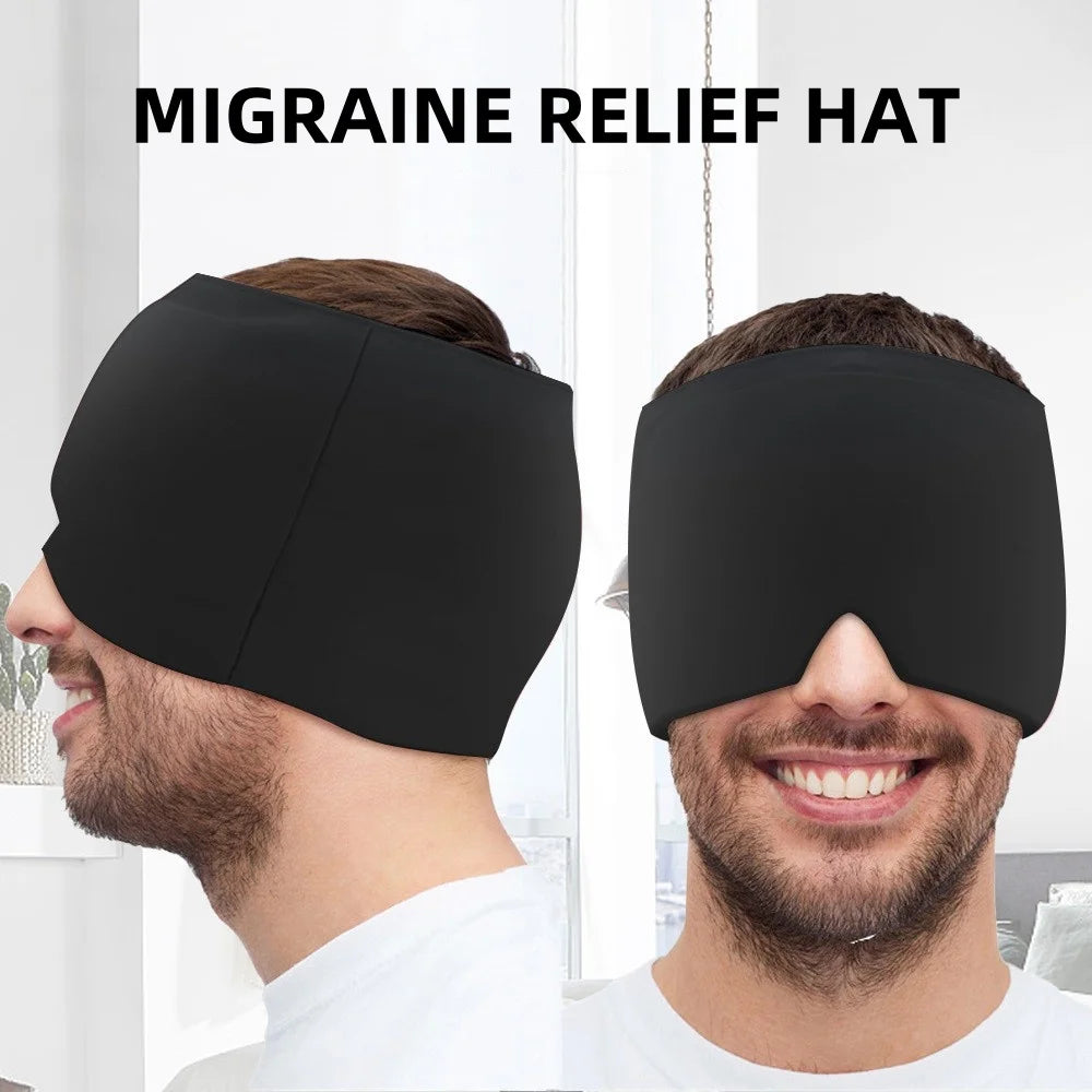 Migraine Relief Hat headache hat Gel Hot Cold Therapy Ice Cap For Relieve Pain Ice Hat Eye Mask Stress Pressure Pain Relief